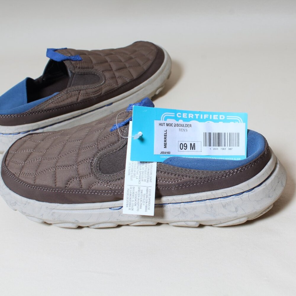 Merrell Hut Moc 2 Canvas Mens Size 9 Brown Loafers Slip On Casual Shoes J004163 - Picture 6 of 7